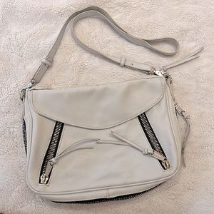 CO LAB vegan white crossbody bag